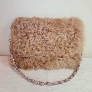 Pink Fur Purse Fanny Pack